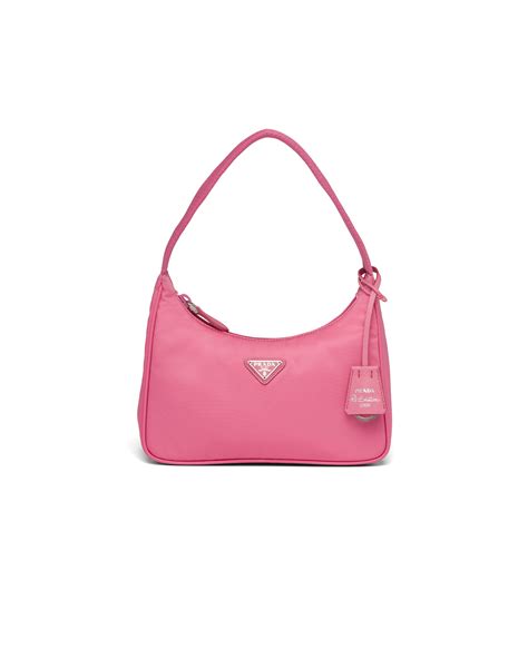 prada re-edition 2000 mini bag nylon begonia pink|Prada re edition mini bag.